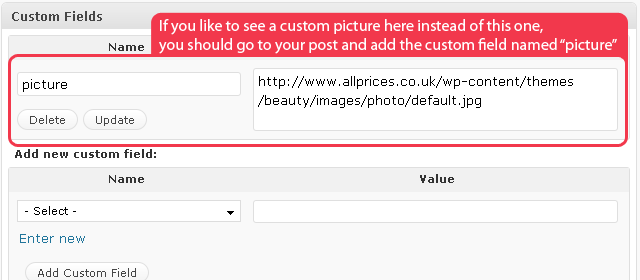 Set the picture